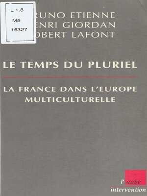 cover image of Le Temps du pluriel